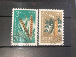 Sowjetunion 1964 Lot Landwirtschaft Weizen Erbse gestempelt