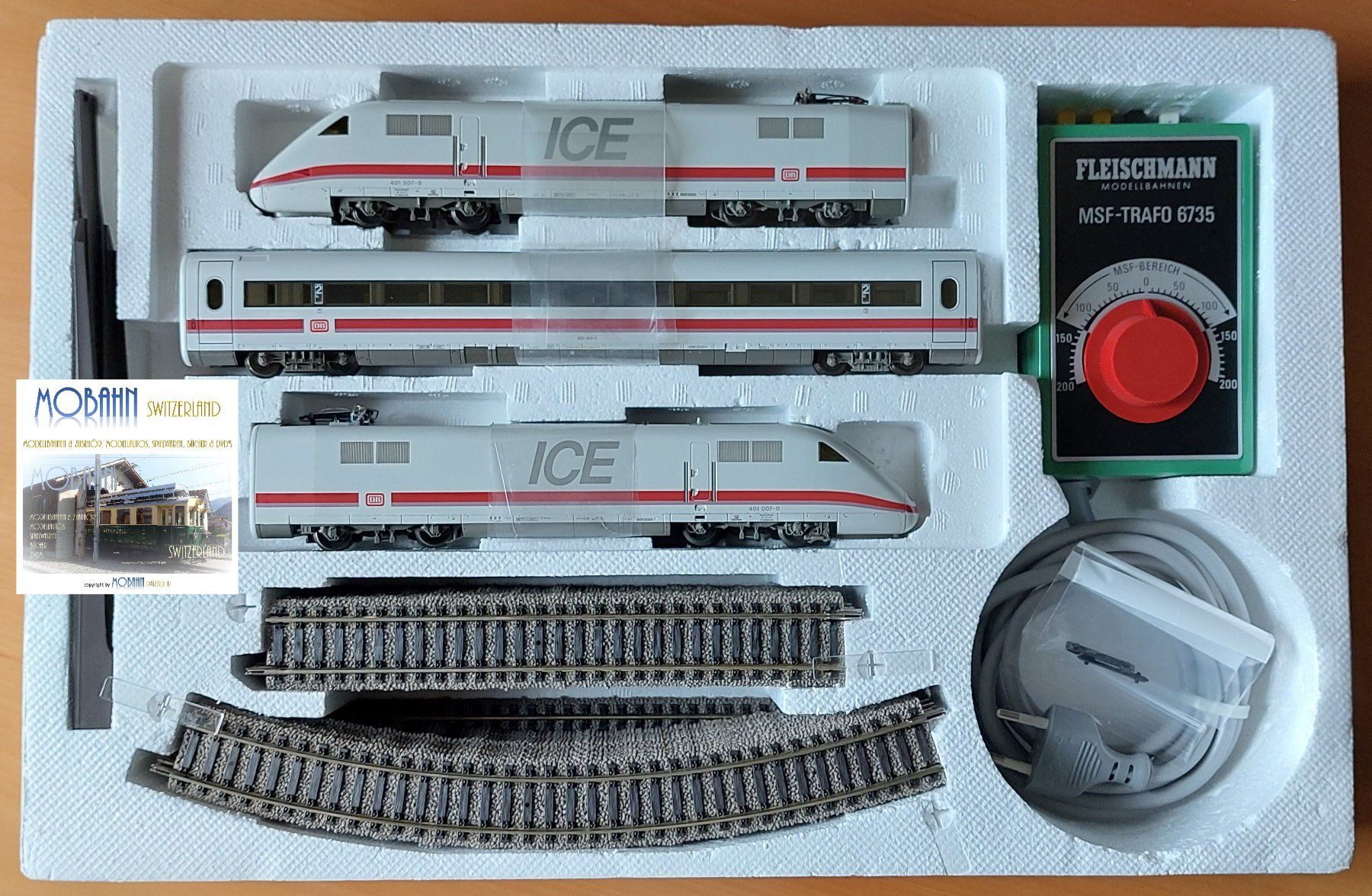 Fleischmann Modellini di ferrovie: Fleischmann 6380 - ICE 1 Startset - InterCityExpress DB – Nuovo (secondo la descrizione) da Rotkreuz venduto da MOBAHN-1zu87 1