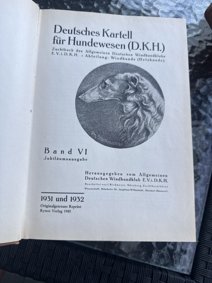 Libri: Das Grosse Windhundeerbe Buch – Nuovo (secondo la descrizione) da Winterthur venduto da edo_2ztw 3