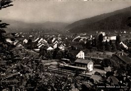 Lausen. Bahnhof und Dorf