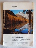Wanderkarte Land Karte Albula Landwasser Schweiz 1951