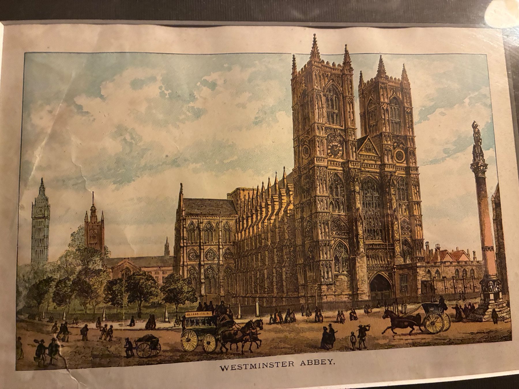 Gravures: Gravure ancienne Westminster Abbey Londres – D'occasion à Paudex par micinque
