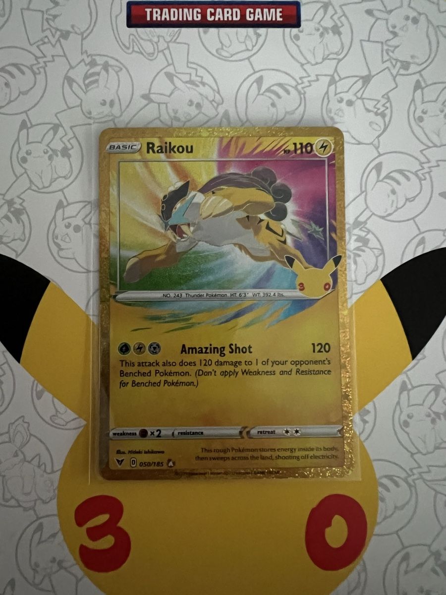 Pokémon Carte collezionabili: Raikou 30th Classic Collection – Nuovo (secondo la descrizione) da Villmergen venduto da Rigiflitzer