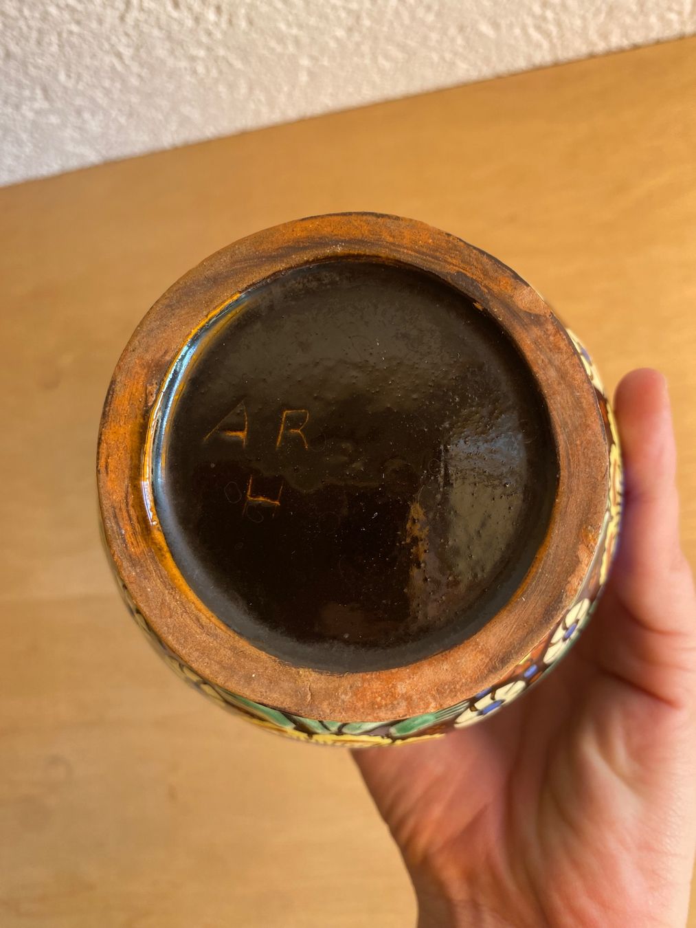 Vase & Récipients: Keramik Vase Heimberg handbemalt mit Eulenmotiv – D'occasion à Burgdorf par gre_2ftz 3