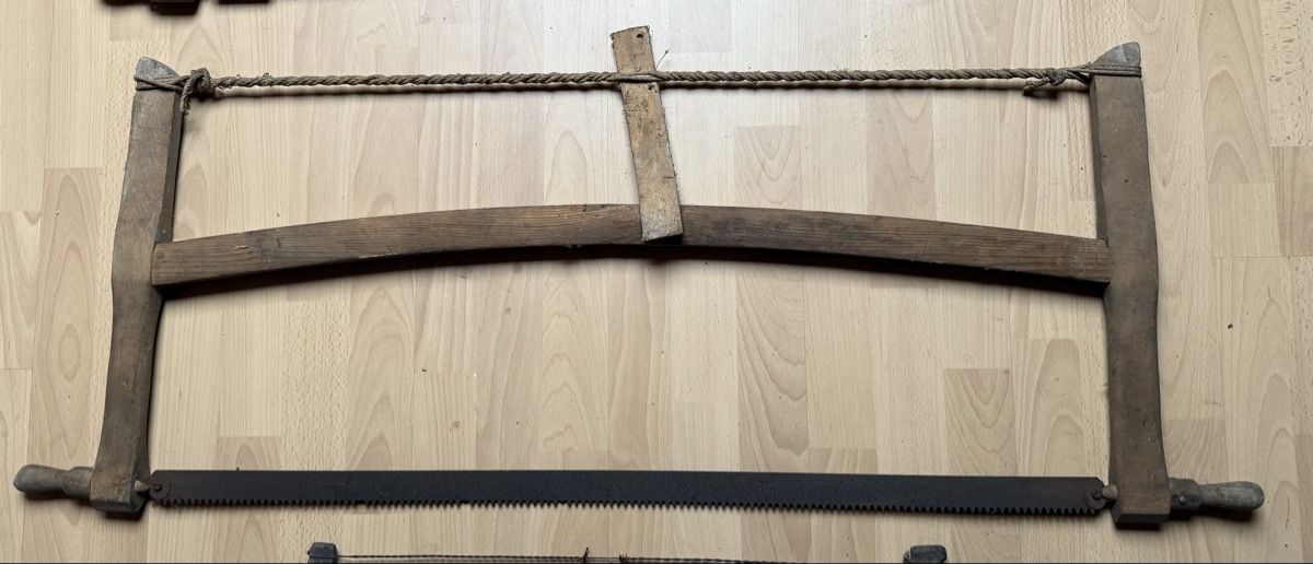 Sägen: 3 alte Spannsägen, Handsägen, Bogensägen – Gebraucht aus Opfikon von BananaGio01 2