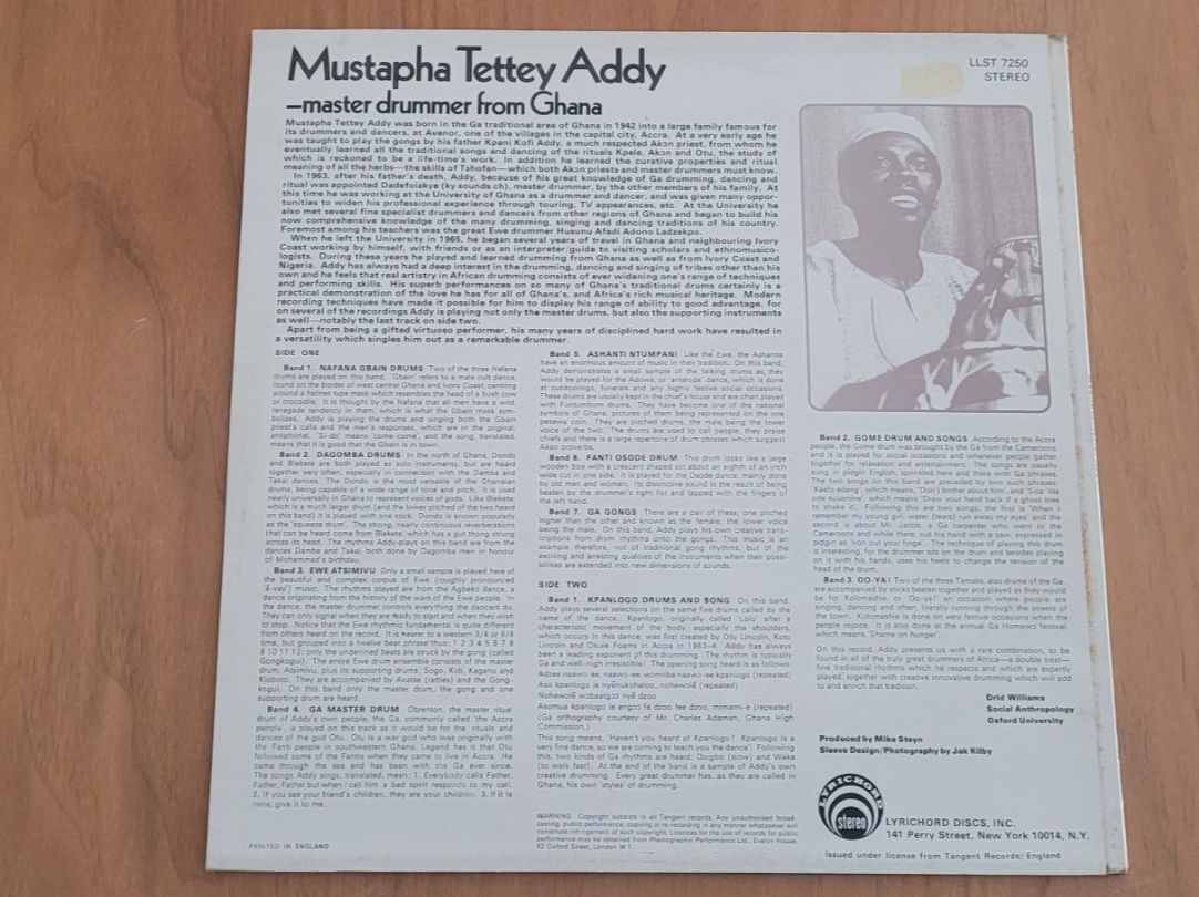 Schallplatten: LP  Mustapha Tettey Addy – Gebraucht aus Martigny von MZ-67 1