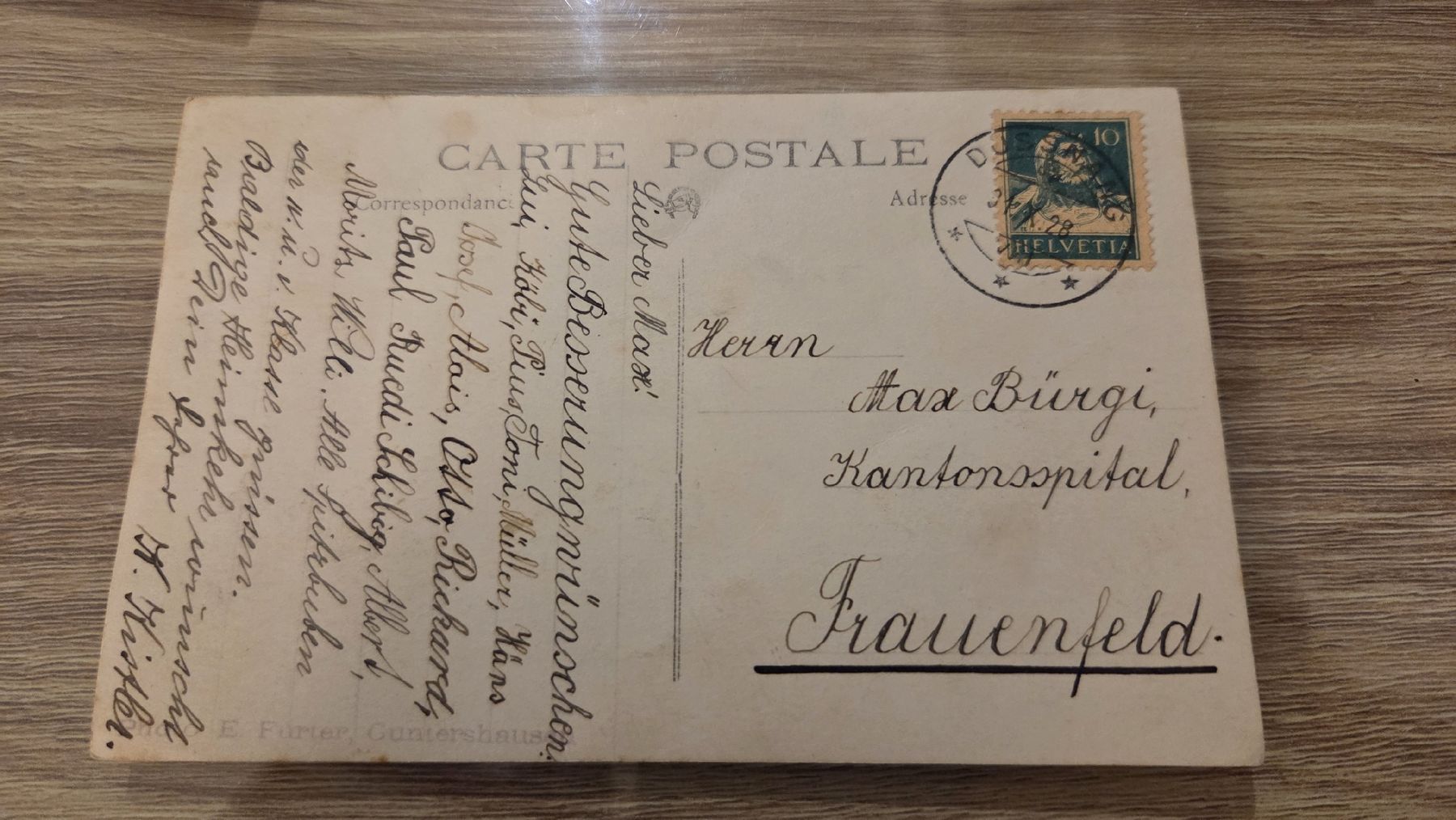 Cartoline postali: 1928 Ansichtskarte Dussnang – Usato da Arni AG venduto da Moth68 1