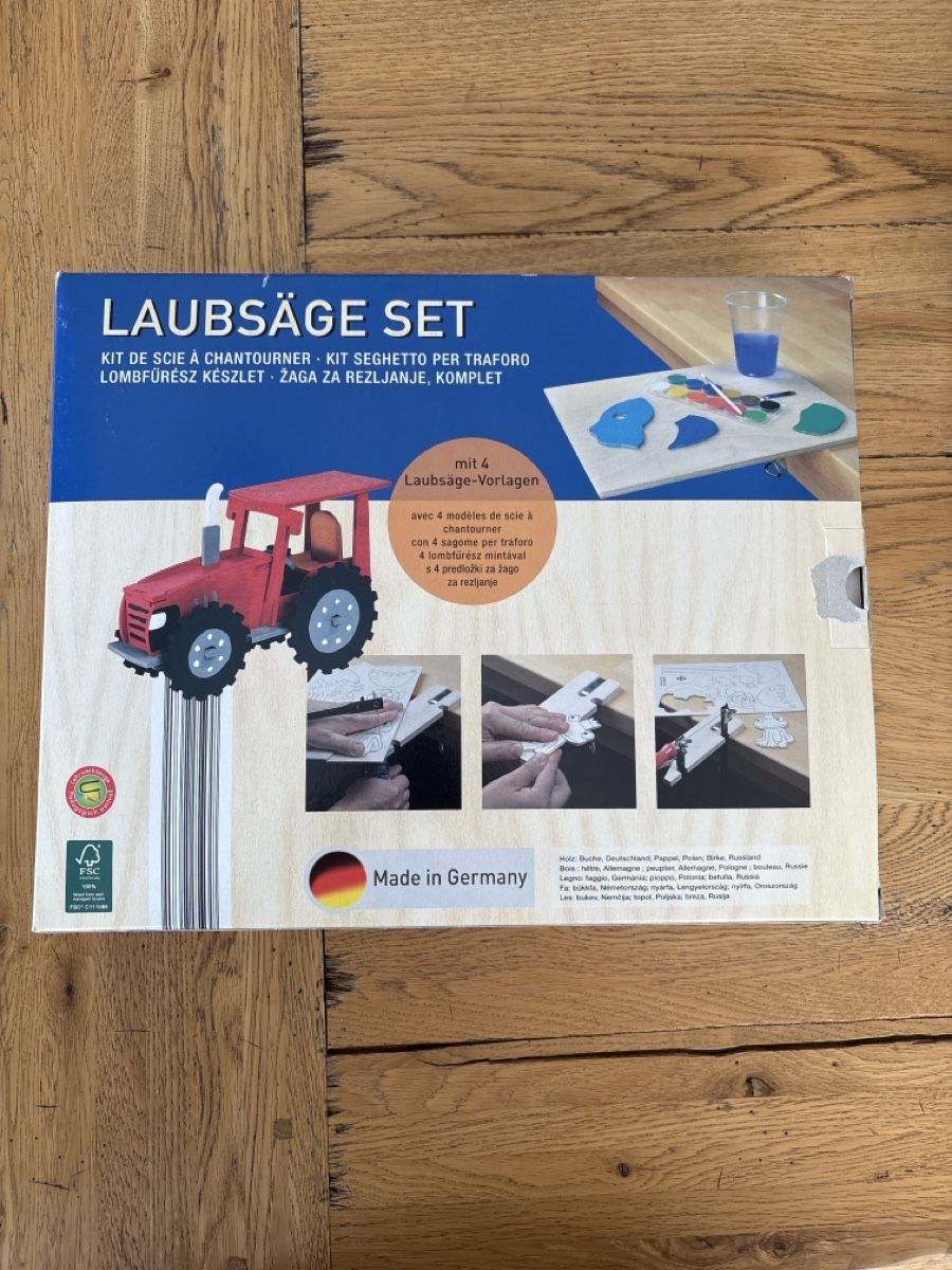 Spielzeuge: Laubsäge Set komplett mit Vorlagenbuch – Neu (gemäss Beschreibung) aus Lenzburg von bibibaba 1