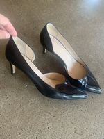 NAVYBOOT Pumps schwarz Leder Lack Grösse 39 Made in Italy
