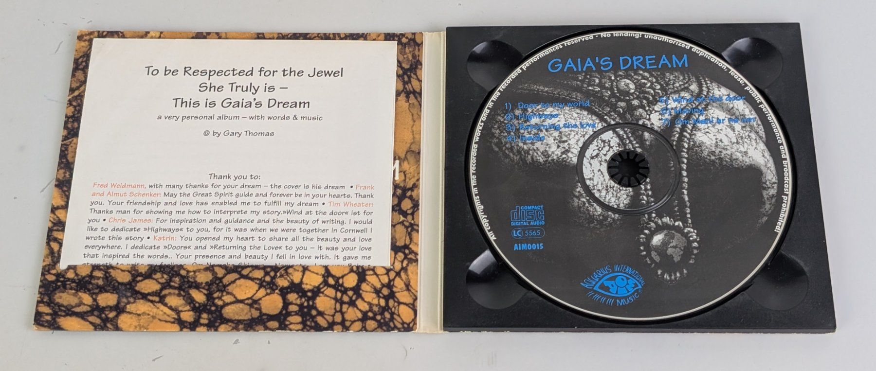 CDs: Gaia's Dream CD, Gary Thomas, Hossam Ramzy, top! – Gebraucht aus Zürich von 1.Simon 4