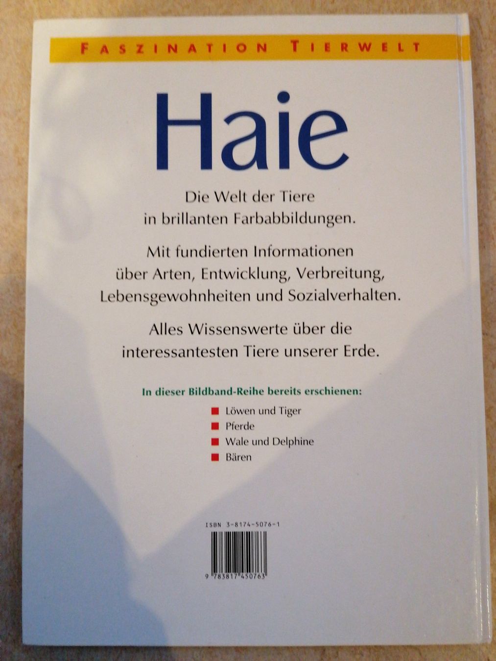Libri: Haie / Faszination Tierwelt – Usato da Klingnau venduto da vollmond36 1