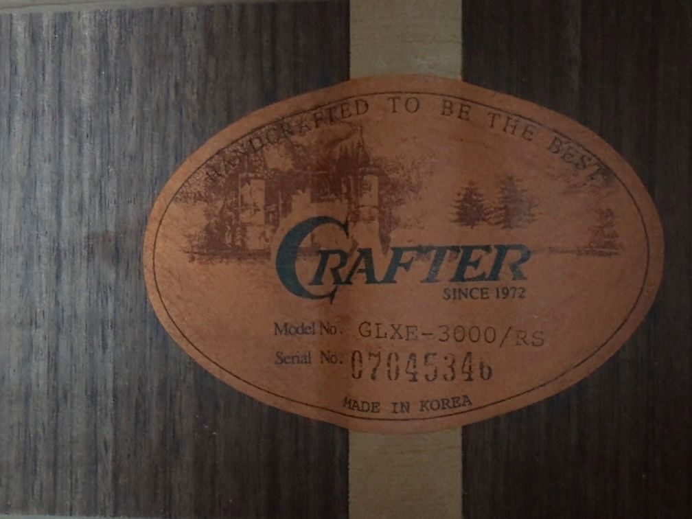 Strumenti musicali: Gitarre CRAFTER GLXE-3000/RS – Usato da Vevey venduto da souris14 1