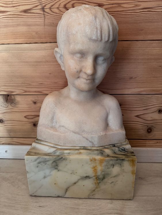 ANCIENNE SCULPTURE PIERRE Religieuse Vierge A L'enfant Autel Bois EUR