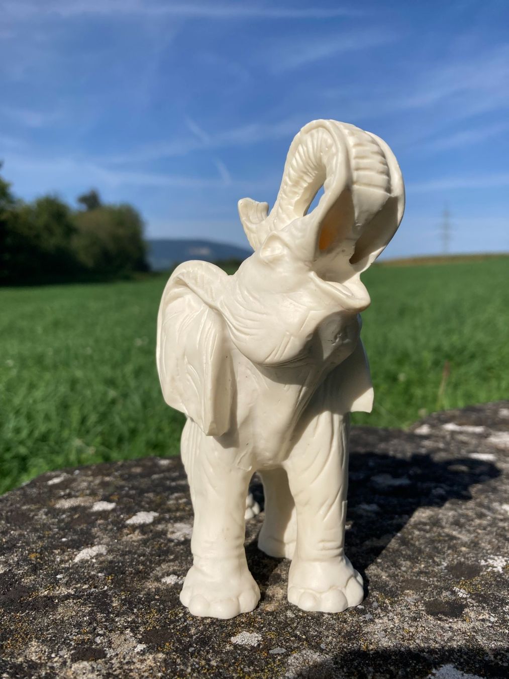Figuren: ELEFANT VERMUTLICH AUS STEINMASSE  385 GRAMM – Gebraucht aus Subingen von ArtBead 3