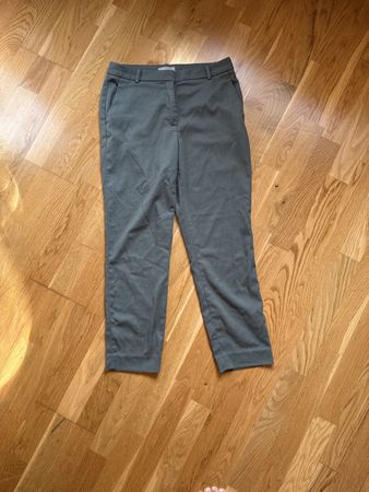 H&M Stoffhose, Khaki-Grün, Grösse 38