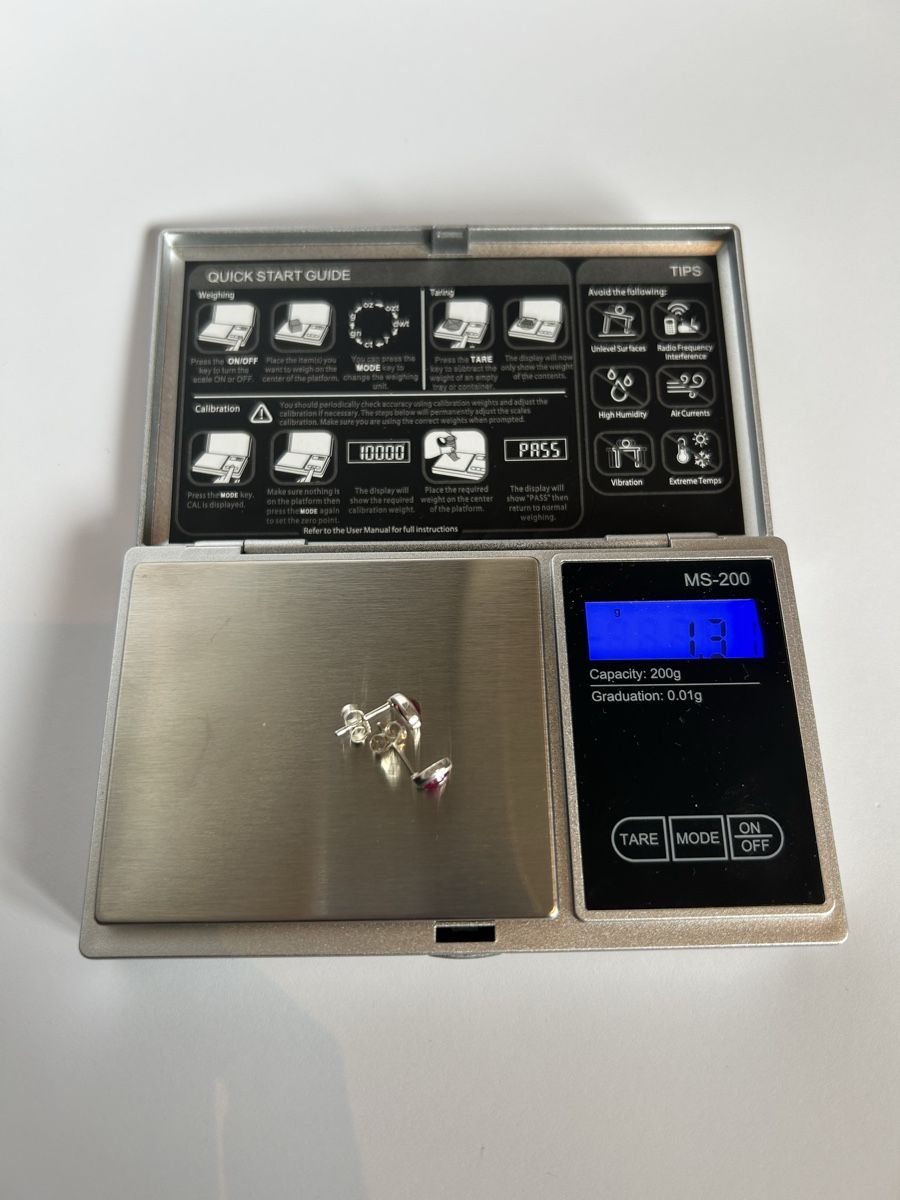Orecchini pendenti & Orecchini a lobo: Schöne Silber Ohrringe mit Rubinen – Nuovo (secondo la descrizione) da Bern venduto da Ilikebluegems 5