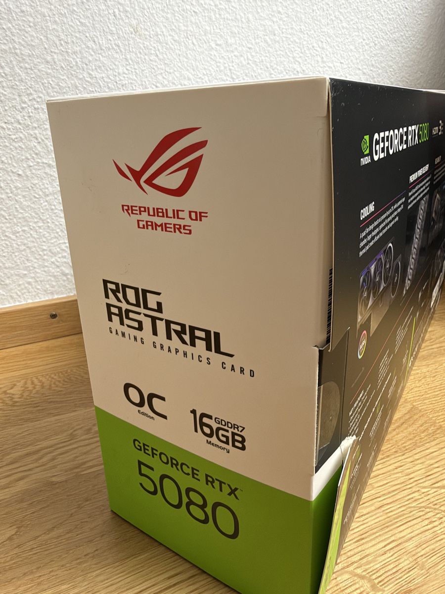 Asus Cartes graphiques: ASUS ROG Astral GeForce RTX 5080 OC Edition – Neuf avec emballage d'origine à Schliern b. Köniz par yugioh_93 2
