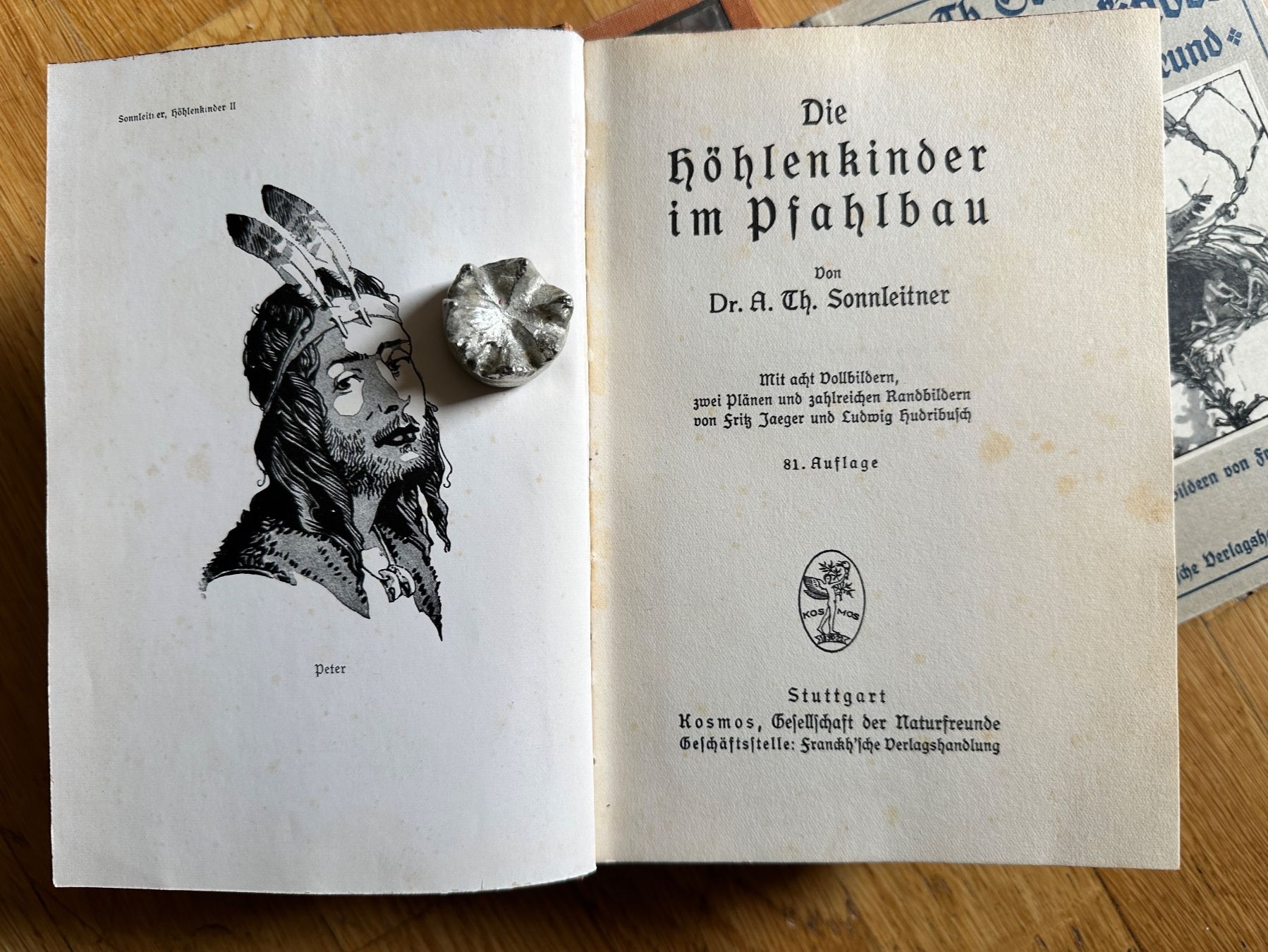 Libri: A. Th. Sonnleitner: 3 Höhlenkinder-Bände – Usato da Zürich venduto da allp 1