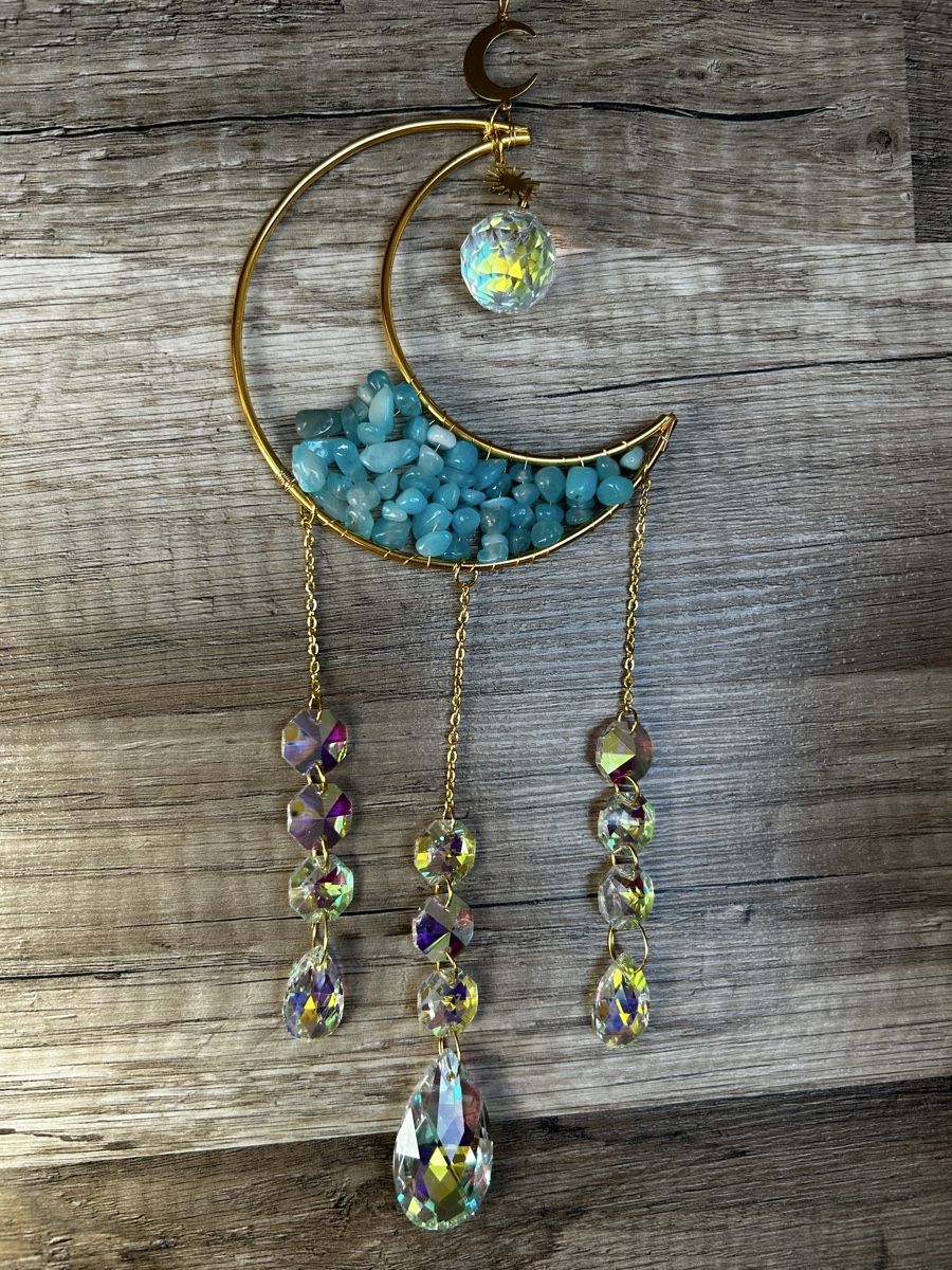 Tutte le decorazioni: Suncatcher Mond Kristall Mobile, Fensterdeko – Nuovo (secondo la descrizione) da Obfelden venduto da JackyRot 3