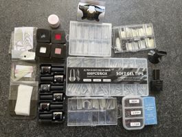 Nail Art Set Gellack & Tips