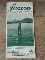 Alter Prospekt / Luzern - Hotels und Pensionen Ausgabe 1935