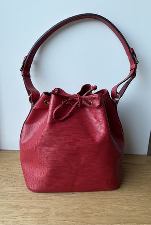 Louis Vuitton Petit Noé Epi Leder Rot ❤️ inkl. Entrupy