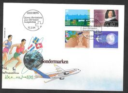 FDC Serie 856 - 859 ET Bern 15.3.1994 schön illustriert