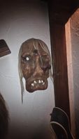 Traditionelle Holzmaske / Tschäggättä / Krampus