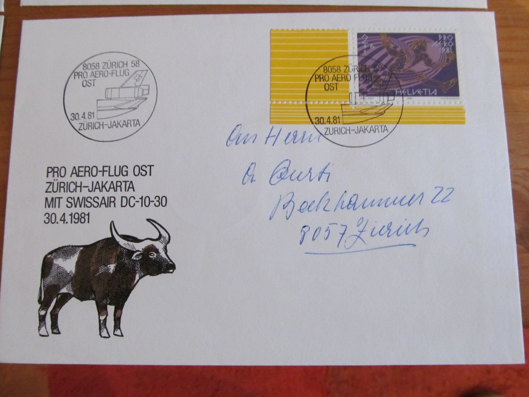 Tutti i francobolli: 1Lot(6Stck) FLUGPOST ab 1969 – Usato da Emmenbrücke venduto da Luzern1947 6