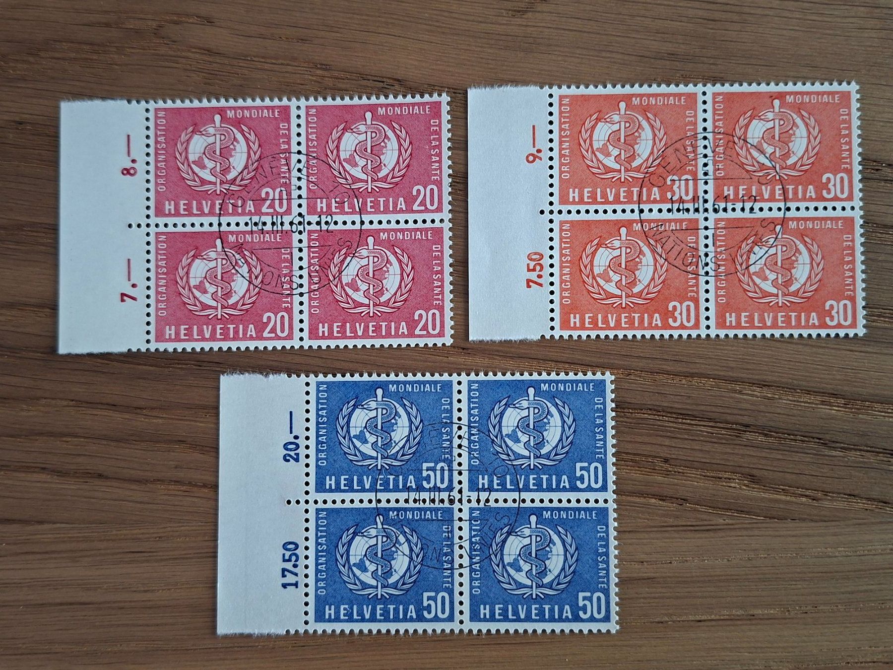 Tutti i francobolli: Dienstmarken: 4er Blocks: OMS – Nuovo (secondo la descrizione) da Hinterkappelen venduto da 1399