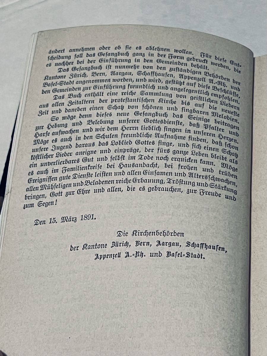 Libri: Antikes Gesangbuch 1890 Zürich – Nuovo (secondo la descrizione) da Muralto venduto da dan_pf8r 4