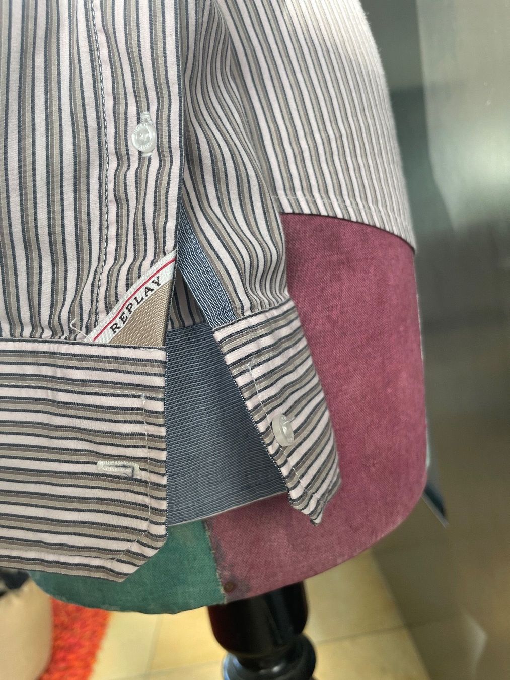 Replay Chemisiers: Hemdbluse Chemise Replay kit/rosa/grau – Neuf (Voir description) à Uitikon Waldegg par Kebo01 1