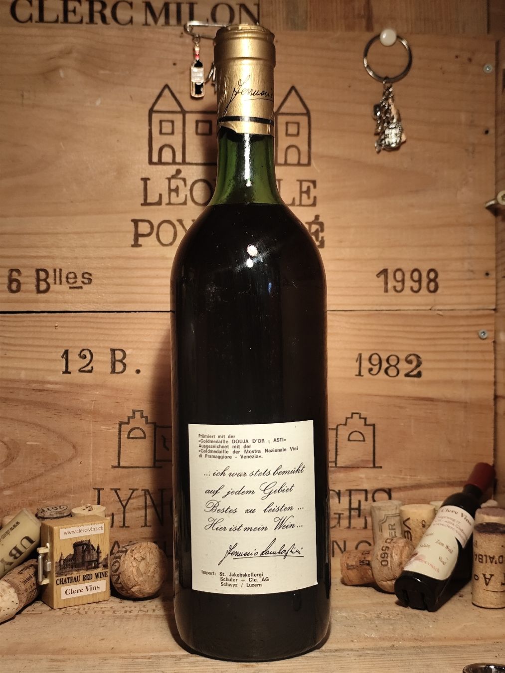 Vino: 1982 Lamborghini, Colli del Trasimeno – Nuovo e nell'imballaggio originale da Büsserach venduto da Vintage-vins 2