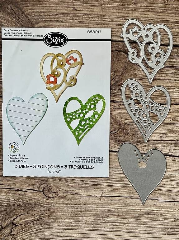 Sizzix Schablonen: Sizzix Stanzschablone "Layers of Love" – Gebraucht aus Thun von Ray7ka