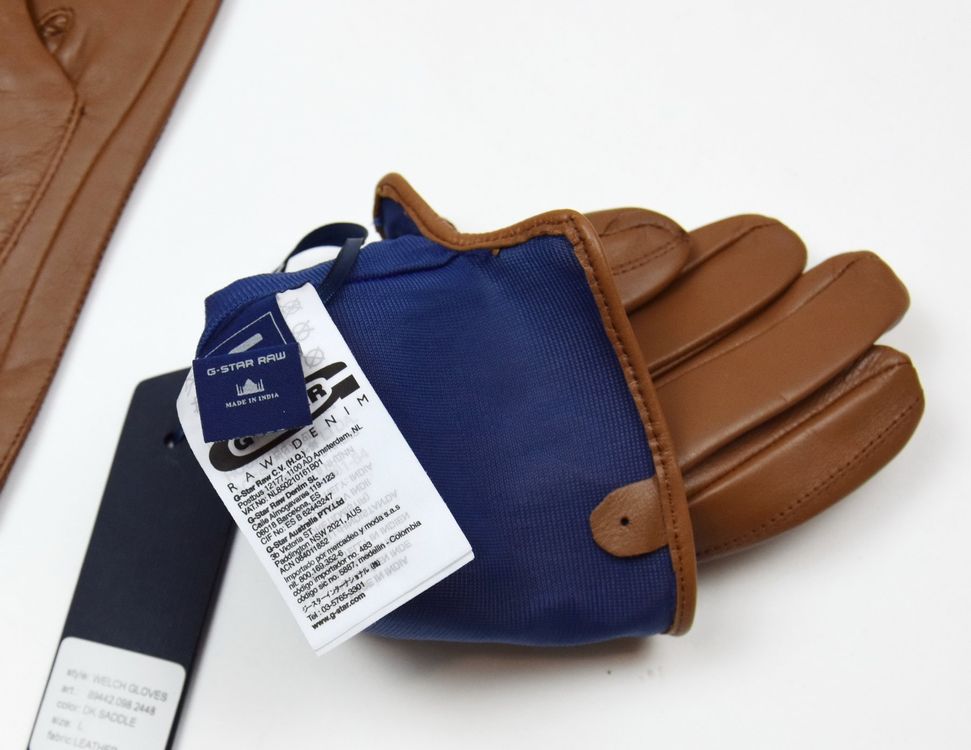 Autres accessoires hommes: G Star Raw Herren Handschuhe Welch/echtes Leder /braun /Gr.S – Neuf avec emballage d'origine à Wohlenschwil par EddieS-Outlet 4