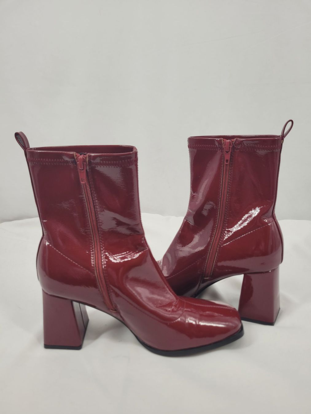 Zalando Chaussures femmes: Bottines talon bordeaux – D'occasion à Lausanne par PlusValue_Lausanne 3
