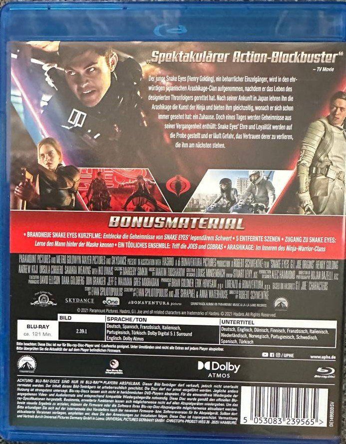 Tutti i DVDs: G.I. Joe Blu-ray 1 bis 3 – Usato da Beringen venduto da Mantafisch1 3