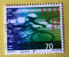 Nr.989 GESTEMPELT Radfahrer 2000   Siehe Original Fotos.  ﻿