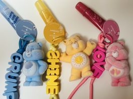 NEU 3x ESSENCE Care Bears Lipgloss Schlüsselanhänger