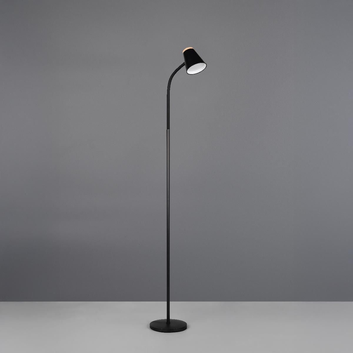 Lampade: LED Stehleuchte, Schwarz, 145 cm Höhe – Nuovo (secondo la descrizione) da Kreuzlingen venduto da Smart-Light 3