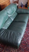 Canapé en cuir vert