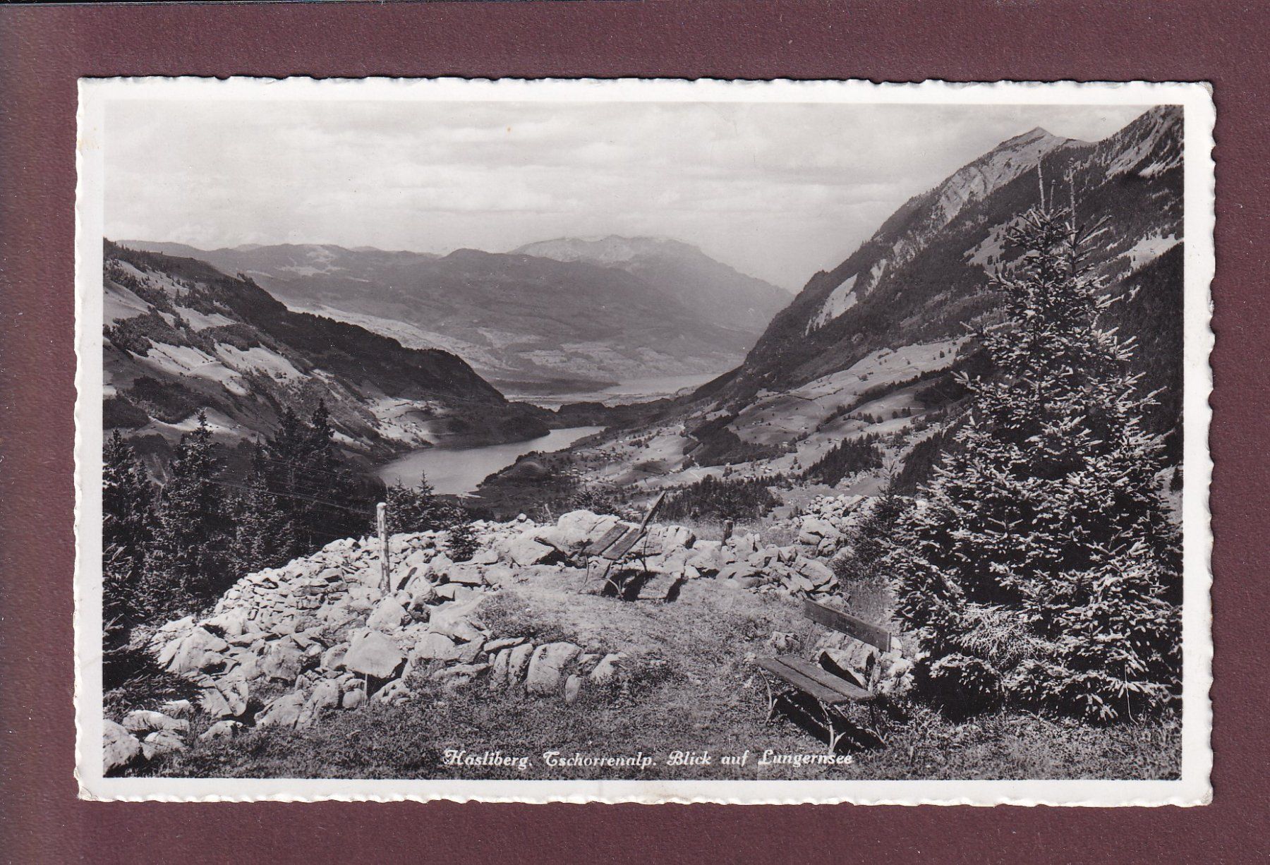 Cartoline postali: HASLIBERG - Tschorrenalp - 1940 – Usato da Pully venduto da nicecards