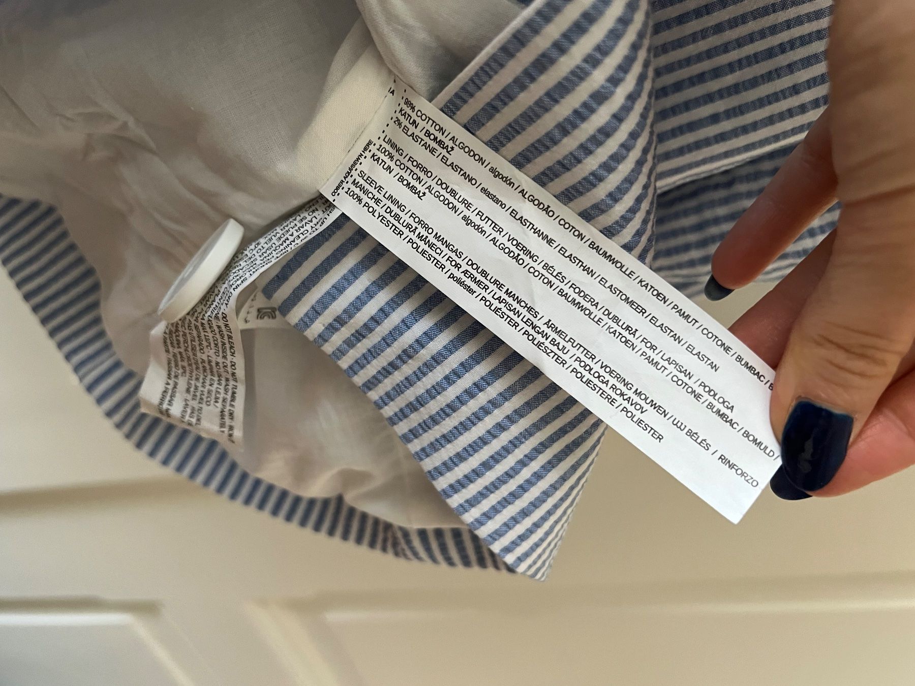 Mango Giacche: gestreifter Blazer von Mango – Usato da Luzern venduto da Soeuv 4