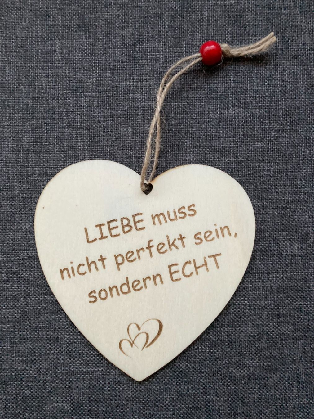 Tutte le decorazioni: Holzherz "Liebe ..." – Nuovo e nell'imballaggio originale da Trimmis venduto da Laserart_FN