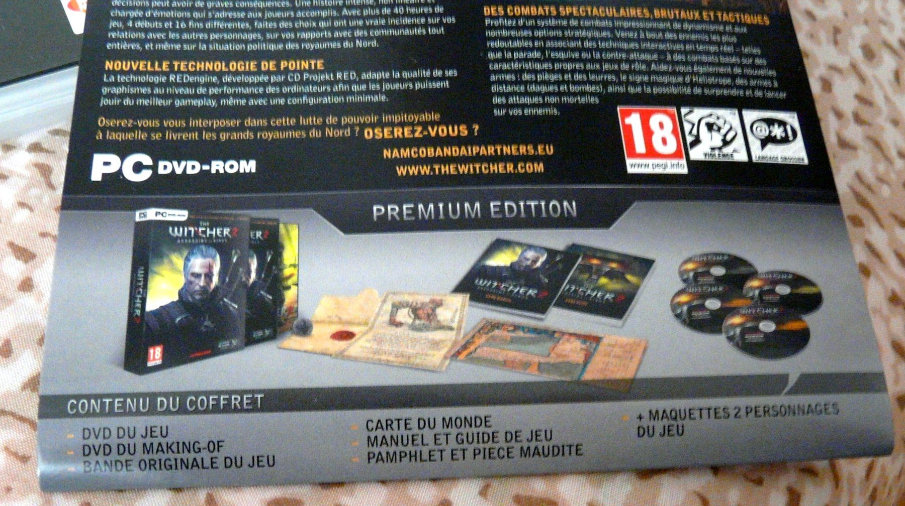 Giochi: • Witcher 2 PC (2011) Premium Edition   +envoi – Usato da Pully venduto da websurfer1 7