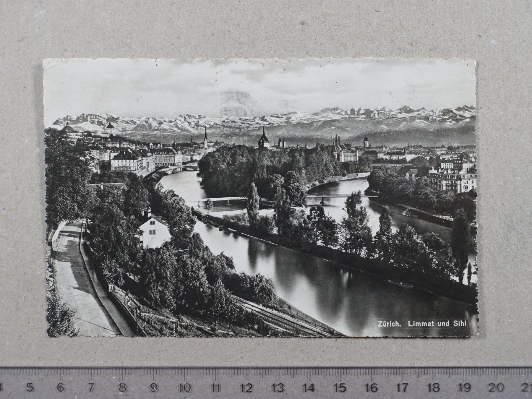 Ansichtskarten: Zürich, Limmat und Sihl – Gebraucht aus Lenzburg von fh1