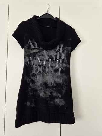 Long-Shirt schwarz, Strick, Grösse S von Pronto