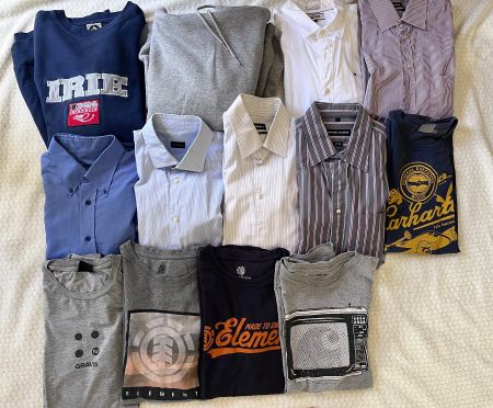 Diverse Herren-T-Shirts, Hemden, Pullis