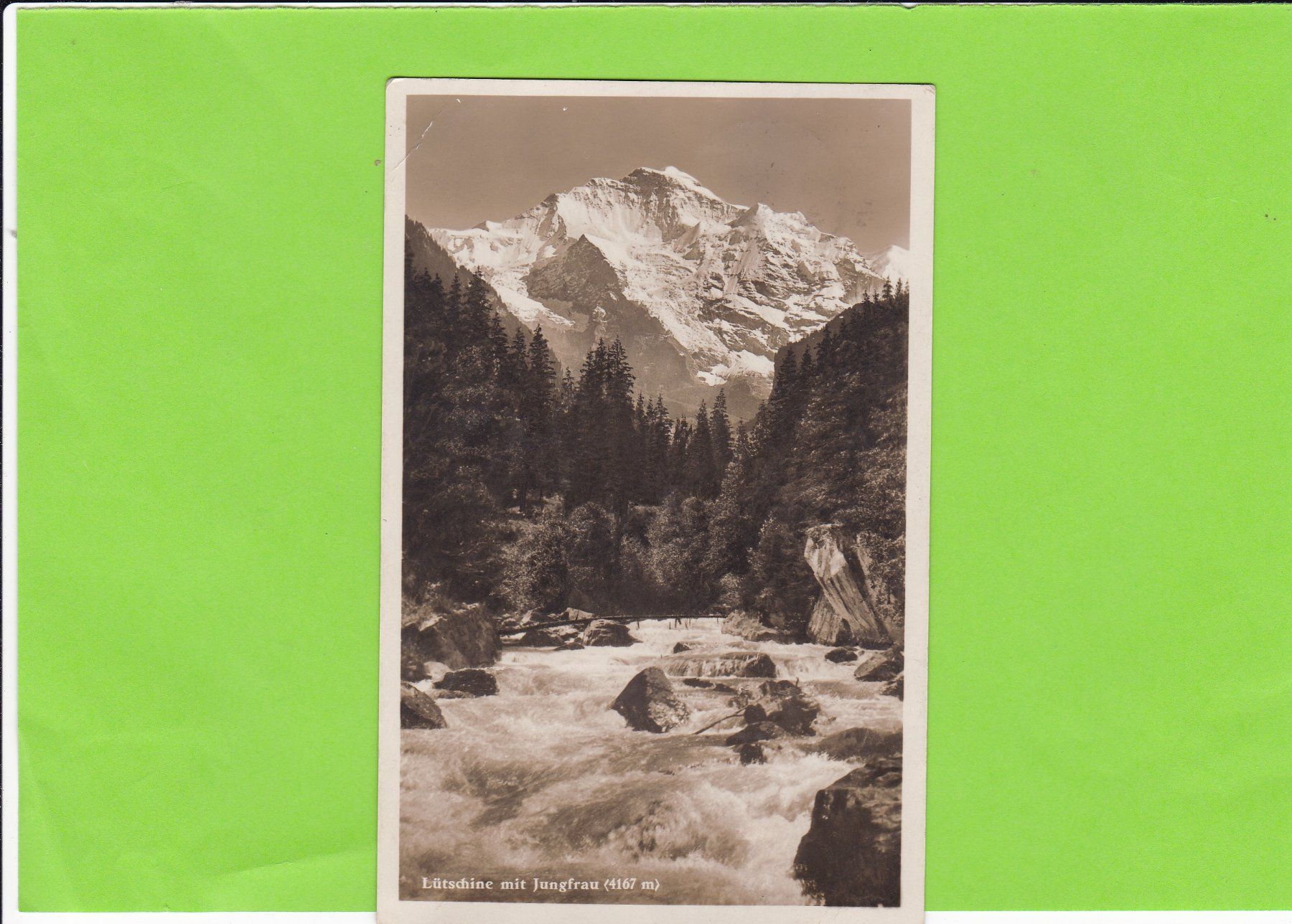Cartes postales: Lütschine mit Jungfrau – D'occasion à St. Peterzell par neckertal