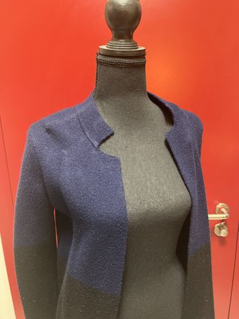 Morgan Cardigan, Blue/Black, XS, Perfect for winter